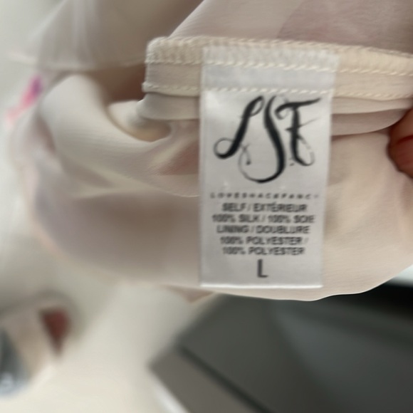 Love Shack Fancy silk mini SZ L GUC - Picture 6 of 6